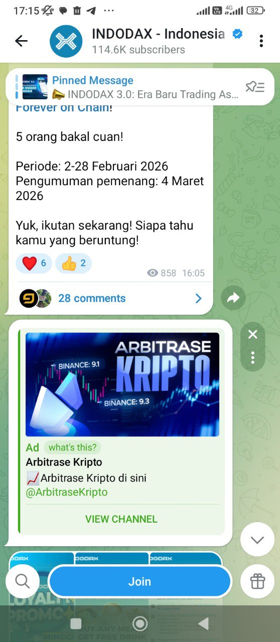 real telegram ad sample native